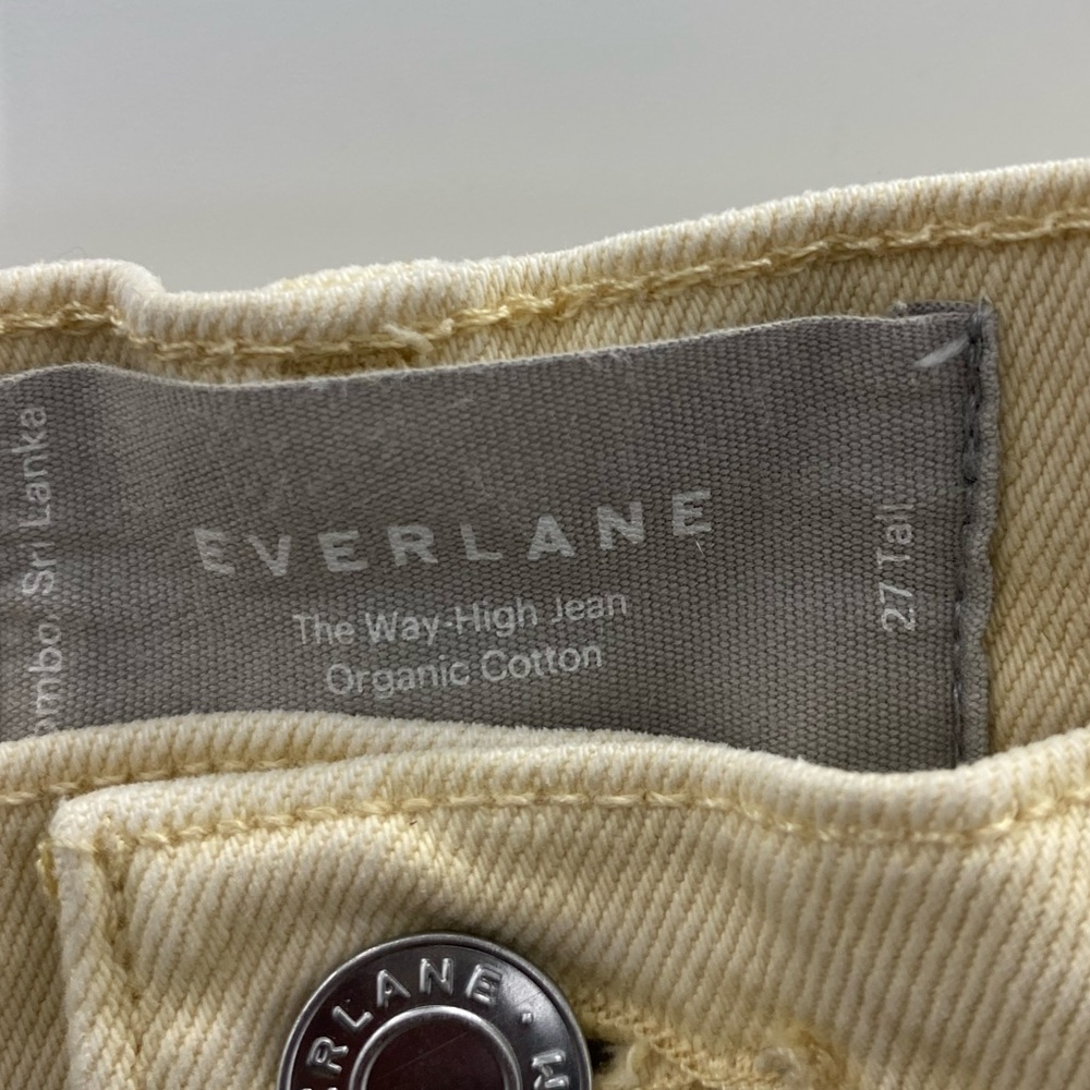 Everlane Women’s The Way High Jean Sz 27T Soybean Color - Picture 4 of 5